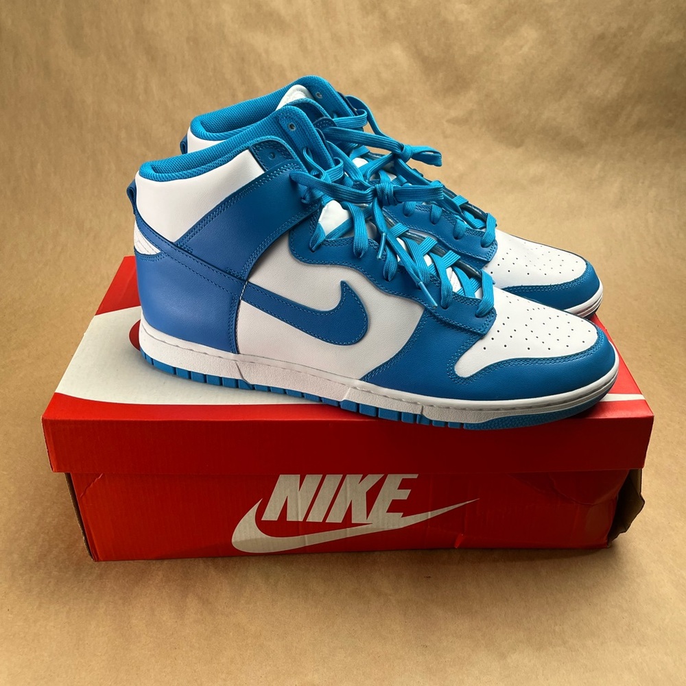 Nike Dunk High Retro Laser Blue DD1399-400 Men's Size 15